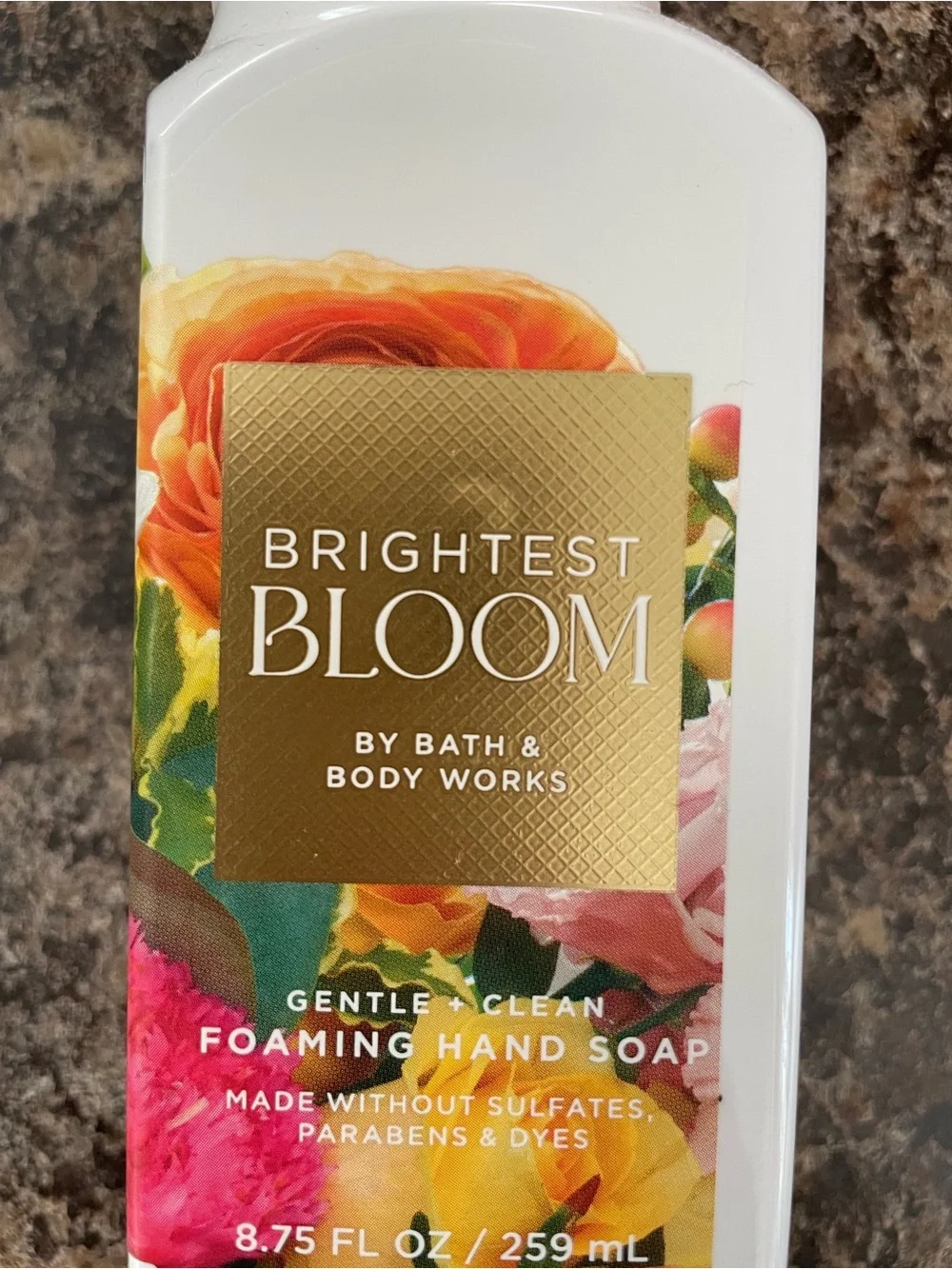 Bath & Body Works Brightest Bloom Foaming Hand Soap — Pink & Gold